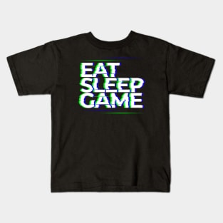 Eat, Sleep, Game Kids T-Shirt